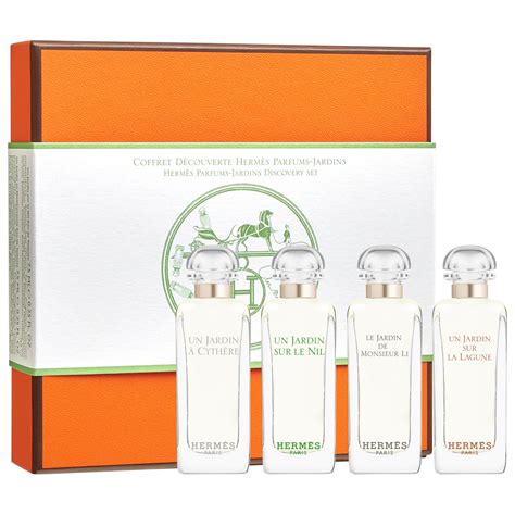 hermes parfums jardins discovery set|hermes men's perfume.